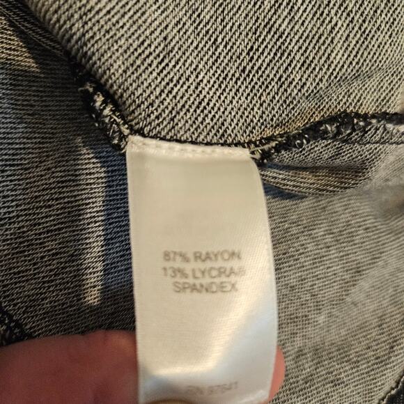 J. Jill Wearever Collection Rayon Stretch Jacket Black Rinse size small Petite - Picture 7 of 7